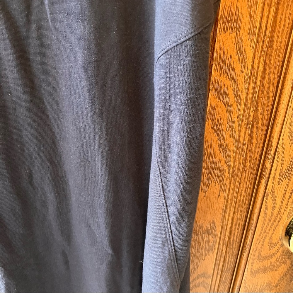 DKNY Jean's Women's Navy Blue Asymmetrical Scoop Neck Knit Dress Size XL Casual - Picture 7 of 10